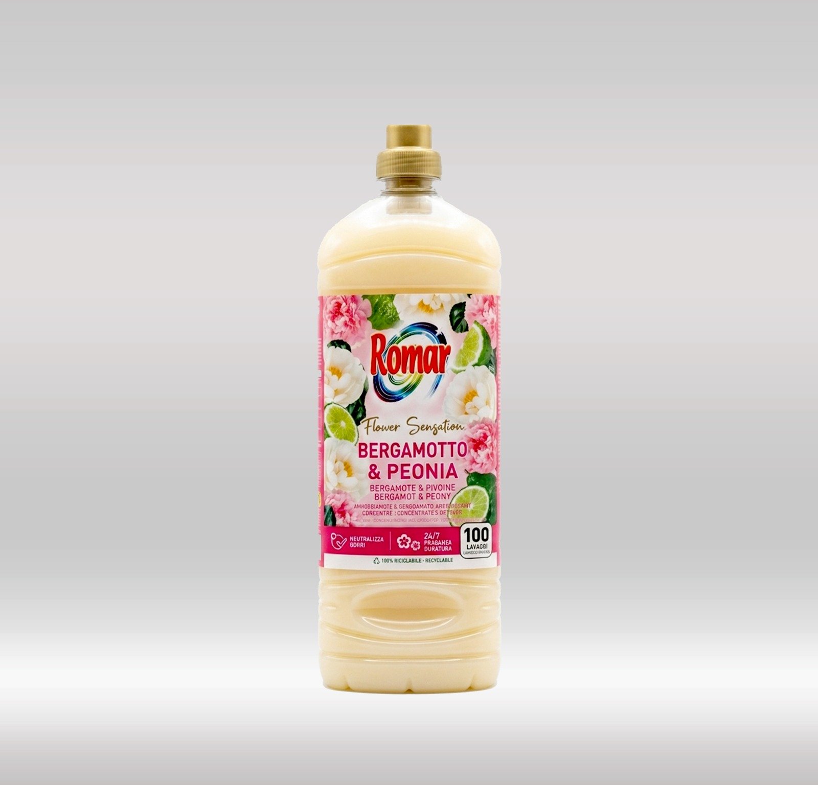 ROMAR FABRIC COND. 2LTRS - BERGAMOT & PEONY 1X6