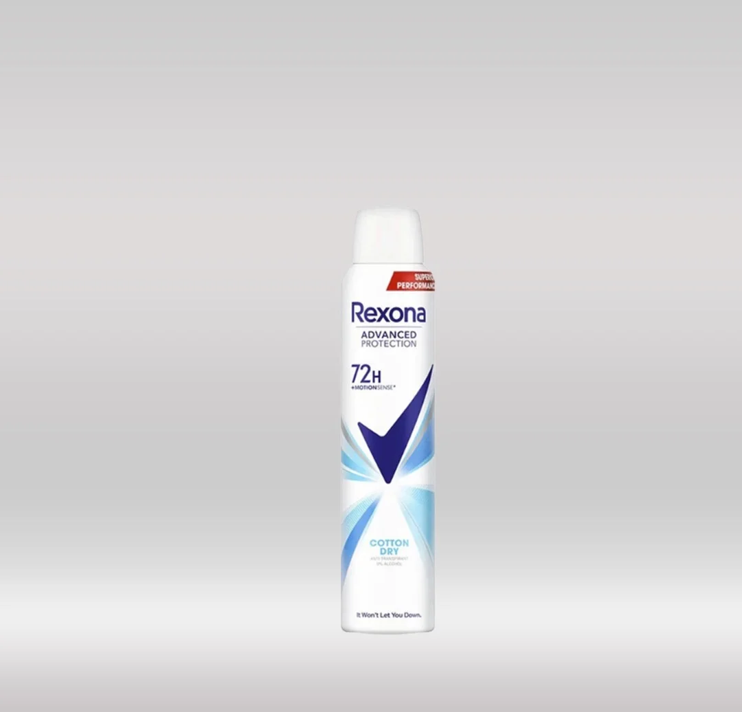 REXONA DEO SPRAY WOMEN 72H 200ML - COTTON DRY 1X12