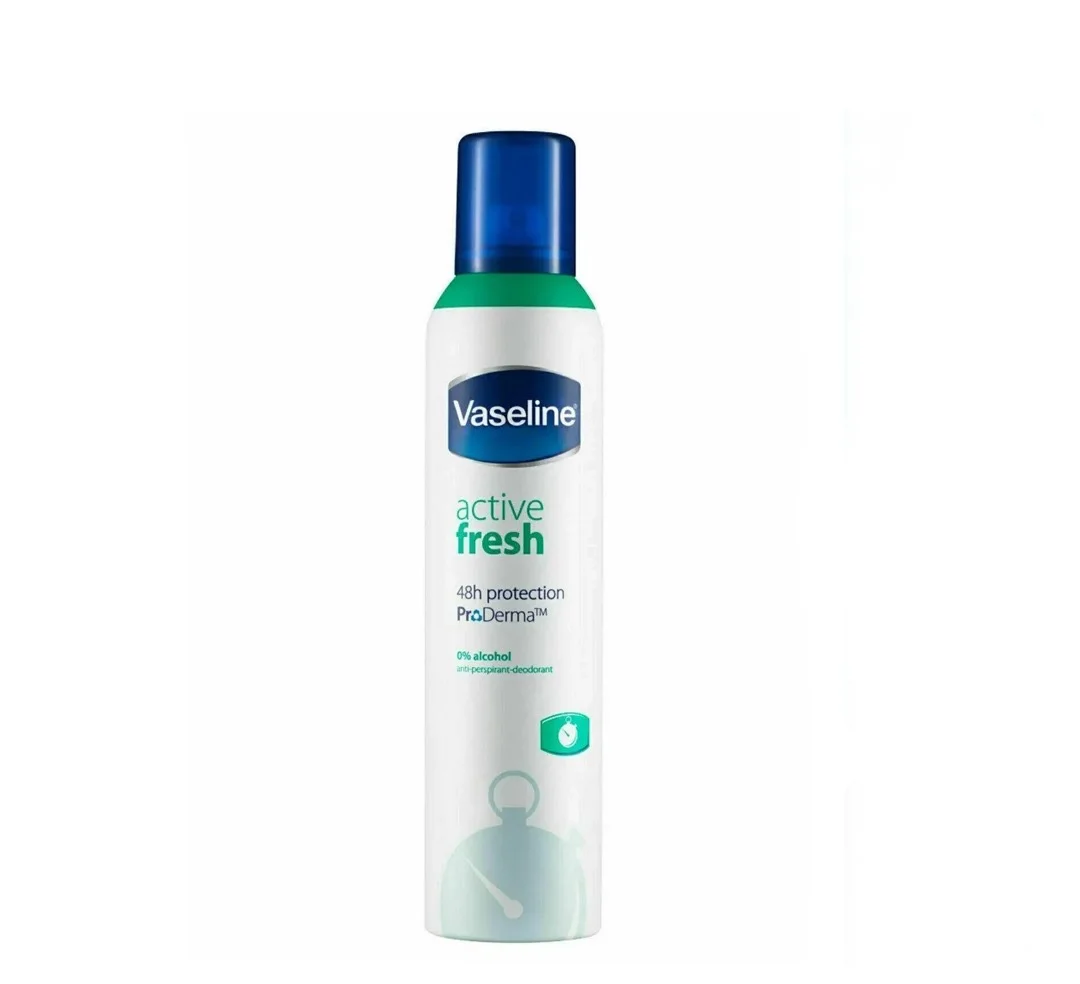 VASELINE DEO SPRAY 250ML  - ACTIVE FRESH 1X6