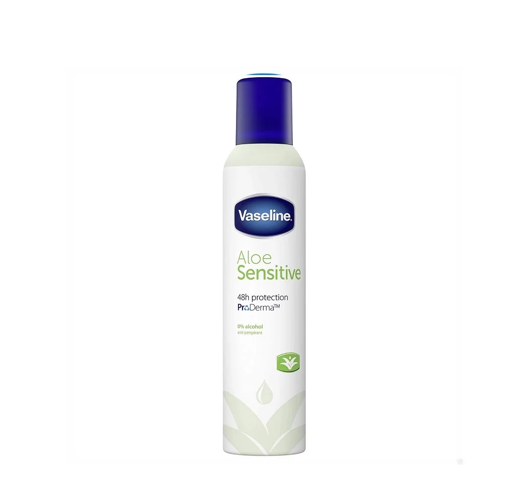VASELINE DEO SPRAY 250ML  - ALOE SENSITIVE 1X6