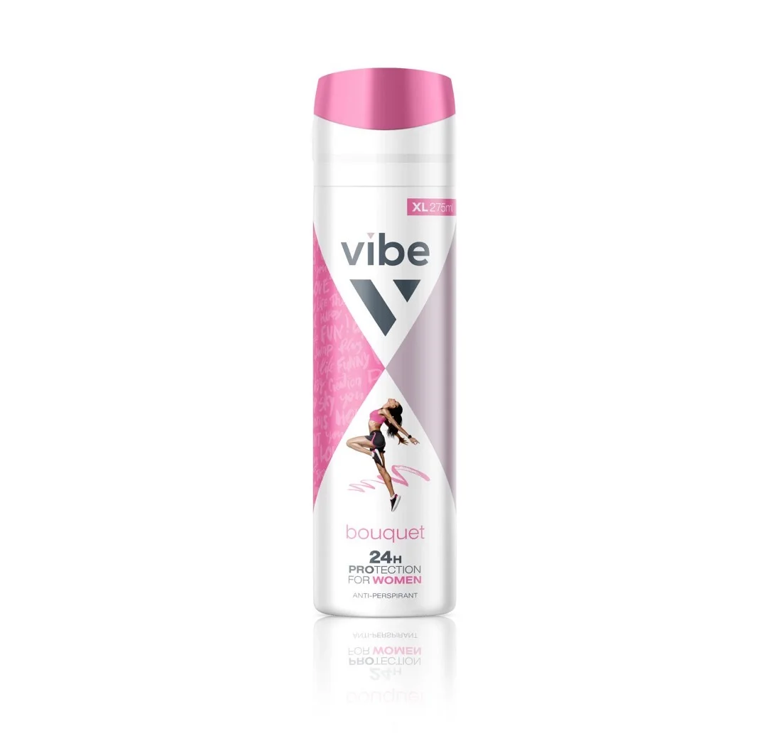VIBE DEO SPRAY WOMEN 275ML - BOUQUET 1X24
