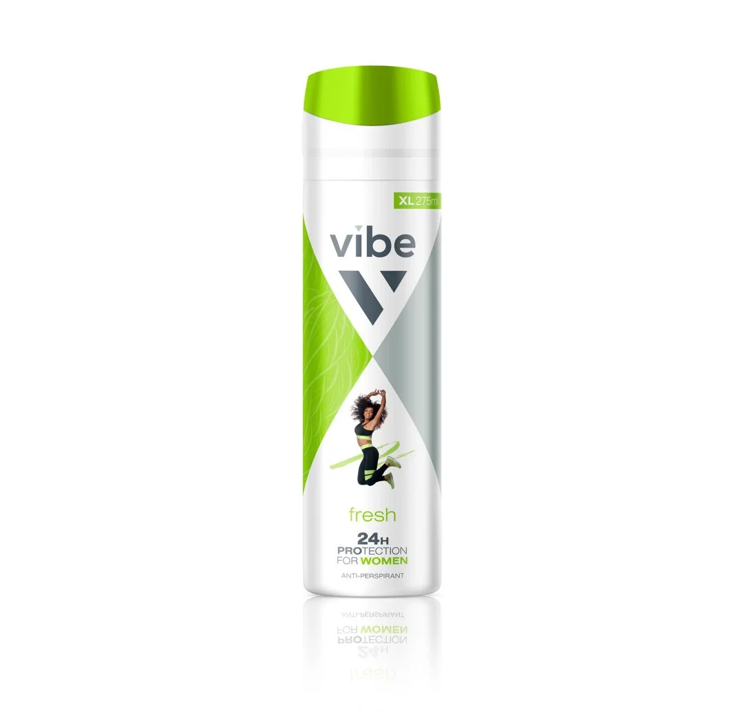 VIBE DEO SPRAY WOMEN 275ML - FRESH 1X24