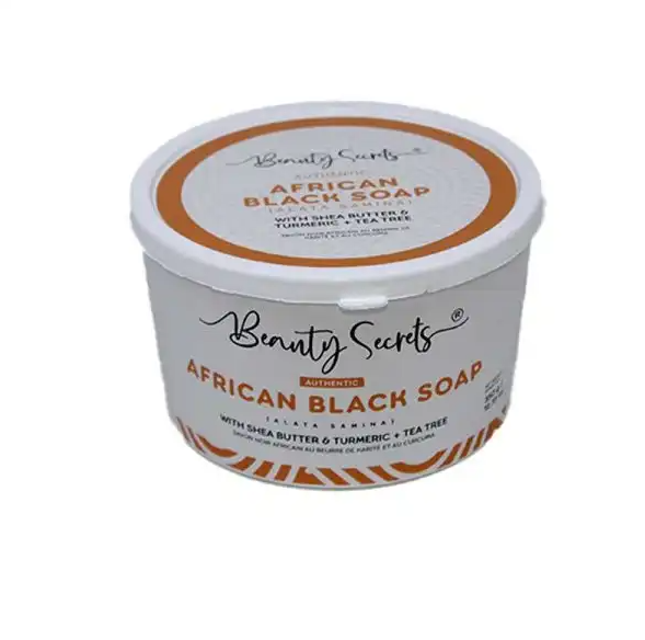 Beauty Secrets African Black Soap 350g Turmeric