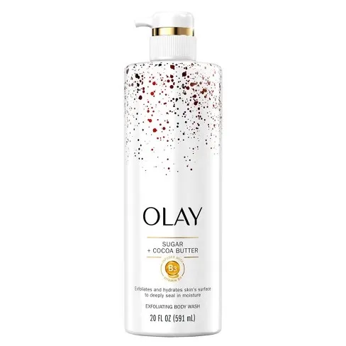 Olay Body Wash 591ml - Sugar+Cocoa Butter (Exfoliating)