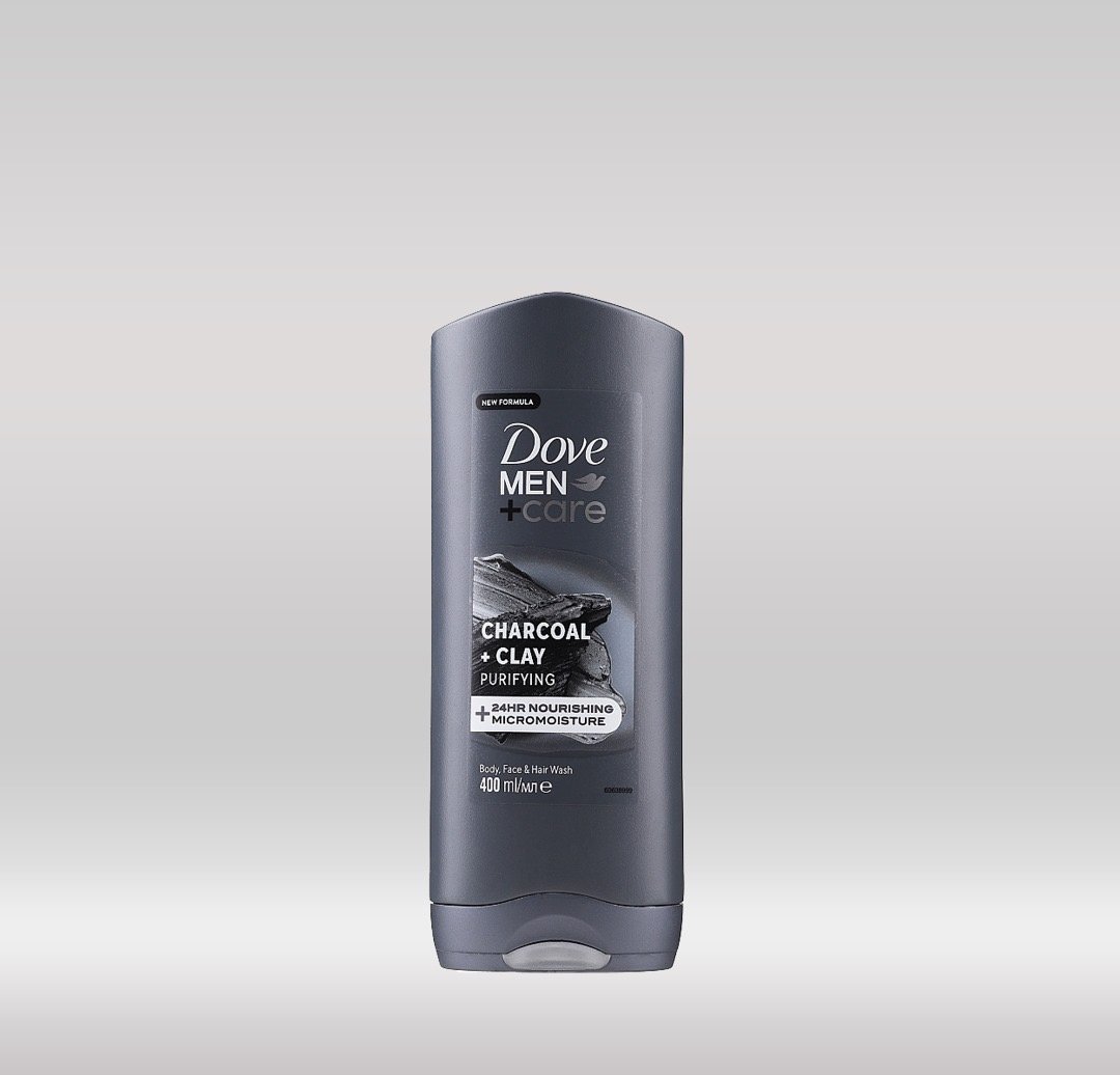 Dove Men Bath Gel 400ml - Charcoal