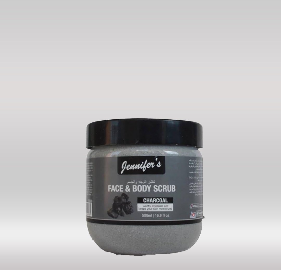 Jennifer's Body Scrub 500ml - Charcoal