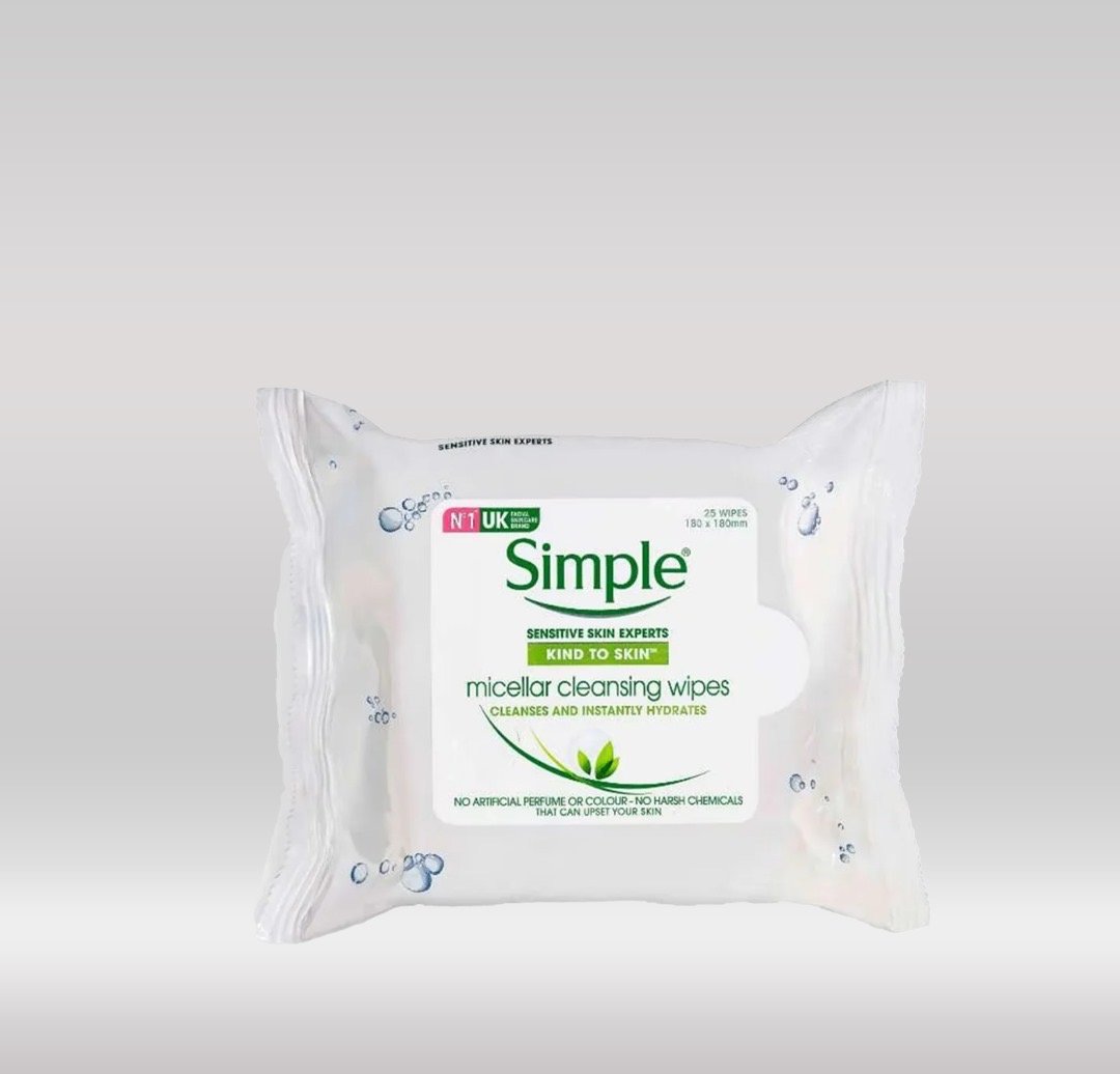 Simple Micellar Cleansing Wipes - Single