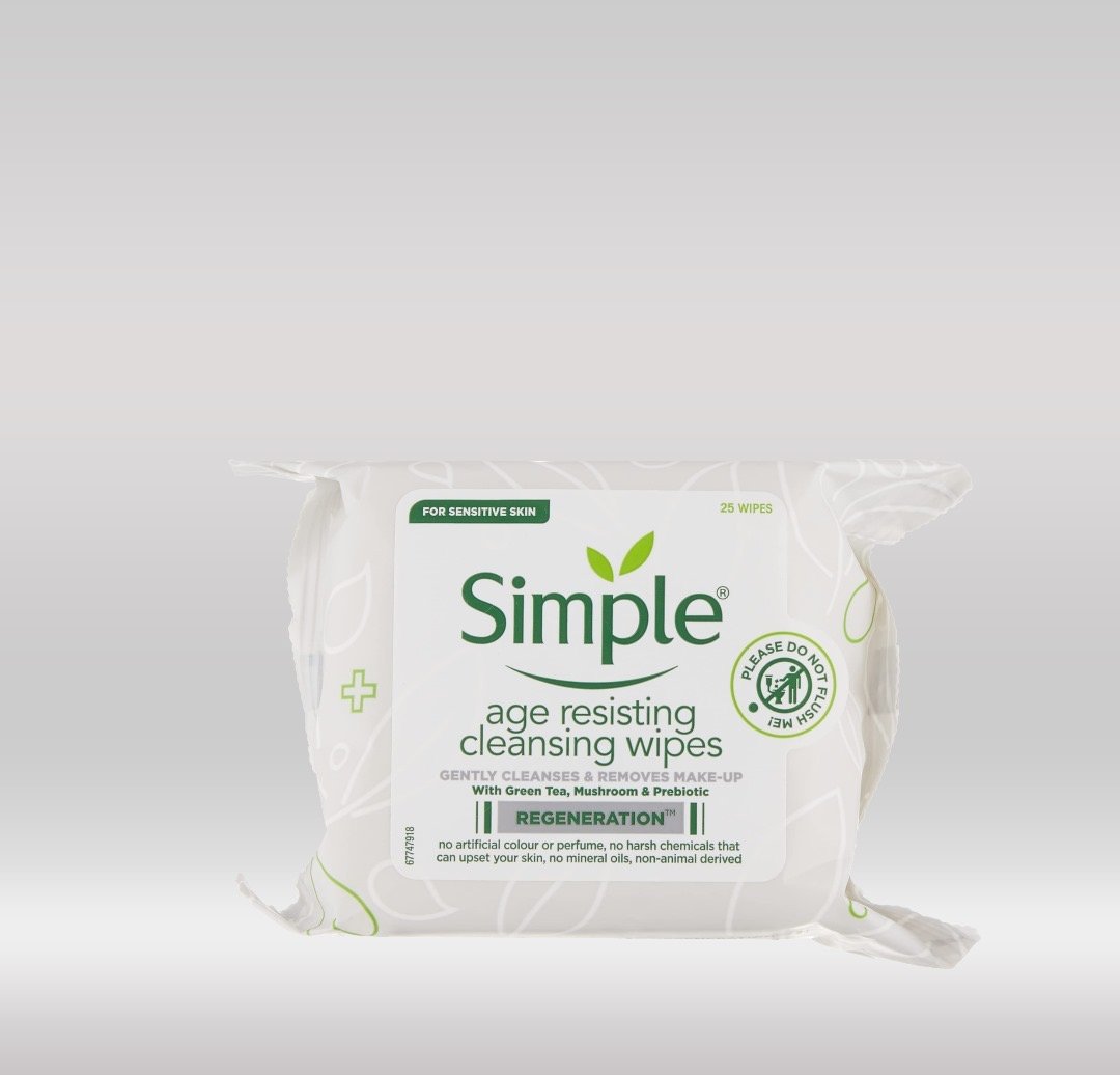 Simple Age Resisting Cleansing Wipes