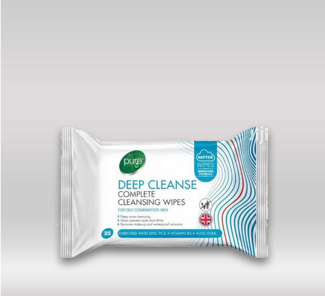 Pure Facial Wipes - Deep Cleansing 25's