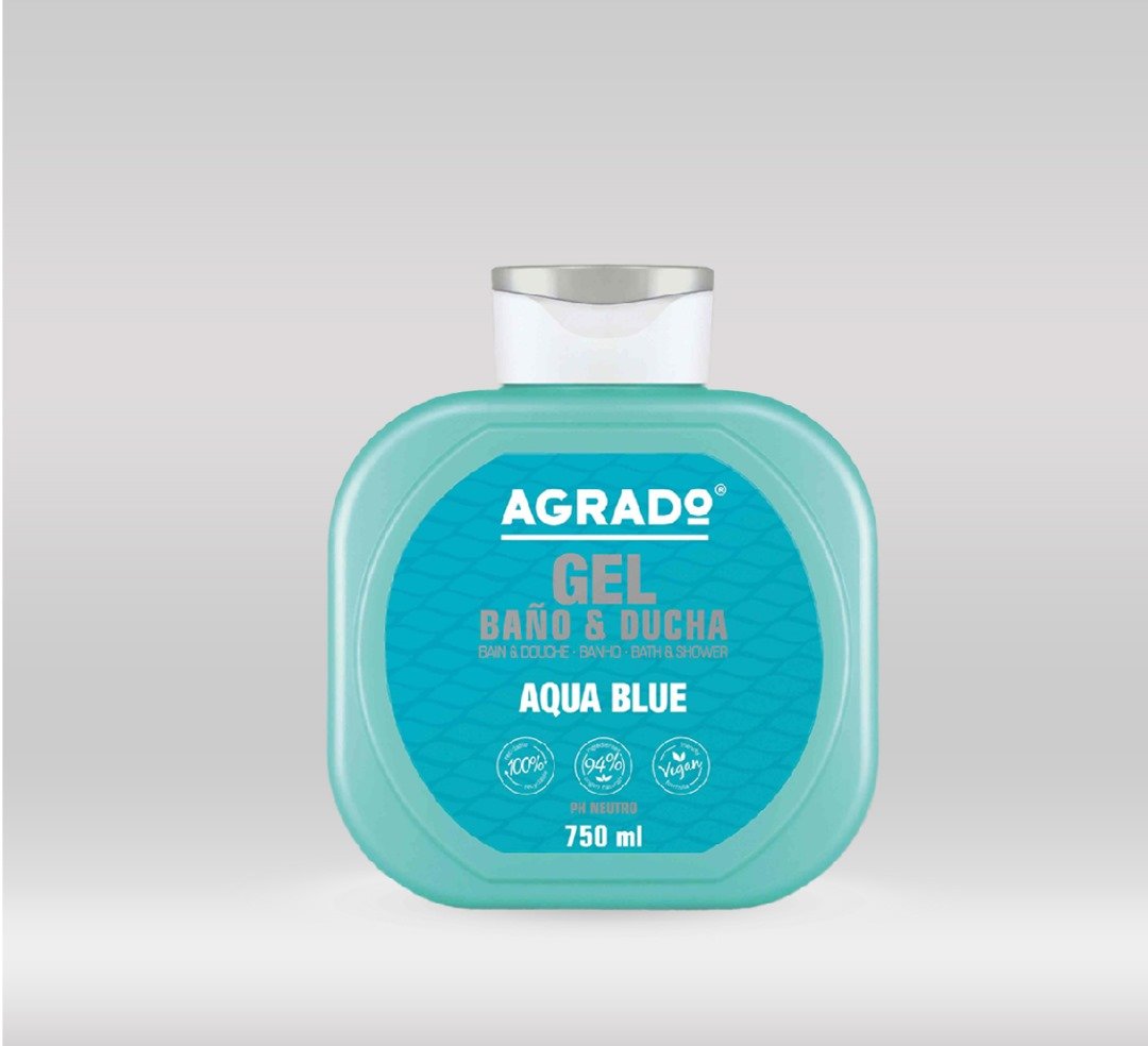 Agrado Shower Gel 750ml- Aqua Blue