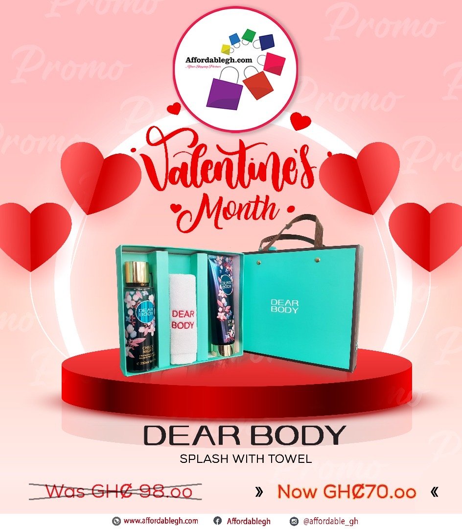 Valentine Promo - Dear Body Splash with Towel